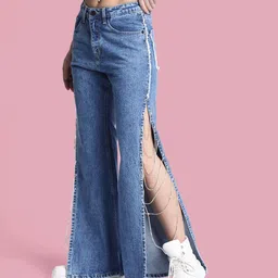 Bene Kleed Women Flared High-Rise Light Fade Jeans-image-95