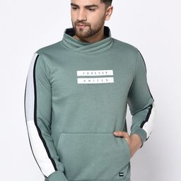 Octave Men Green Printed Sweatshirt-image-23