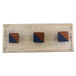 Indianshelf Brown Square 3 Hooks Key Holder-image-19