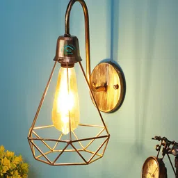 MFD HOME FURNISHING Gold-Toned Solid Iron Armed Sconces-23