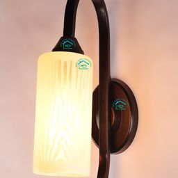 MFD HOME FURNISHING White Printed Armed Sconce Lamp-25