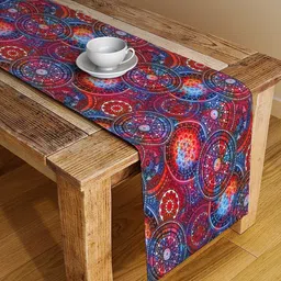 Alina decor Red & Blue Ethnic Motifs Digital Printed Rectangular Table Runner-13