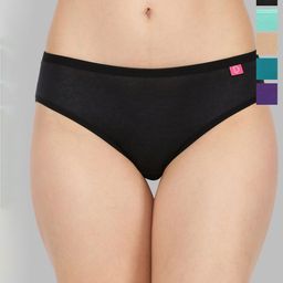Dollar Missy Pack Of 12 Assorted Anti Microbial Mid-Rise Hipster Briefs-image-34