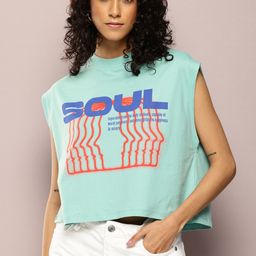 Kook N Keech Typography Printed Extended Sleeves Boxy T-shirt-image-17