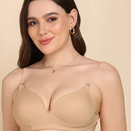 DressBerry Transparent Back Heavy Padded Bra-picture-30