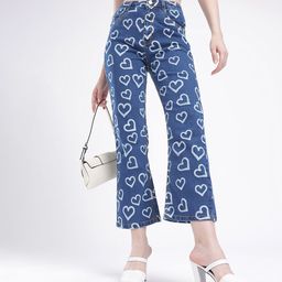 glitchez Women Printed Bootcut Jeans-picture-43