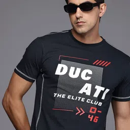 Ducati Brand Logo Printed Pure Cotton T-shirt-picture-6