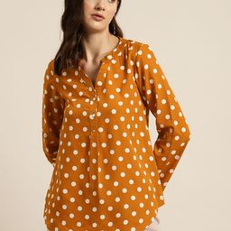 Qurvii Women Comfort Polka Dot Printed Casual Shirt-66