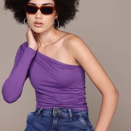 The Roadster Lifestyle Co. One Shoulder Fitted Top-image-33