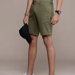 Roadster Men Solid Slim Fit Shorts-image-13