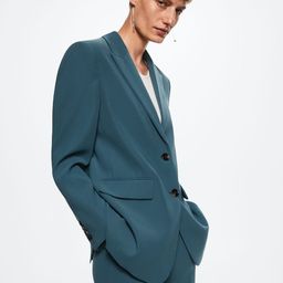 MANGO Regular Fit Single-Breasted Sustainable Blazer-17