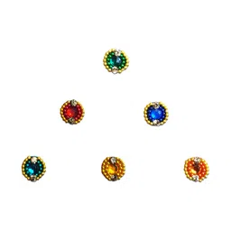 Comet Busters Embellished Traditional Designer Bindi 6 Pcs-36