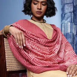 Taavi Geometric Printed Cotton Dupatta-16