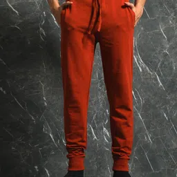 Breakbounce Men Rust Mid-Rise Jogger-image-2