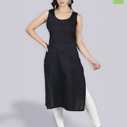 Seva Chikan Pack of 2 Longline Cotton Slips-image-24
