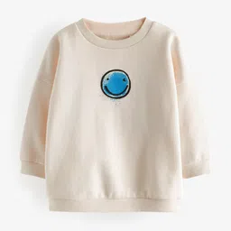 NEXT Boys Pure Cotton Oversized Printed Sweatshirt-image-75