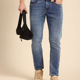 Being Human Men Cropped Fit Heavy Fade Stretchable Jeans-image-37