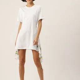 Rue Collection Floral Print T-shirt Mini Dress-image-40