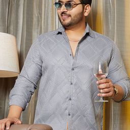 Instafab Plus Men Comfort Opaque Casual Shirt-picture-3