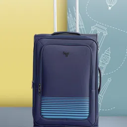 Baggit VIBER Striped Soft-Sided Medium Trolley Suitcase-17