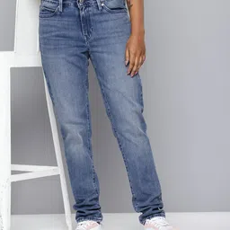 Levis Women 711 Skinny Fit Light Fade Stretchable Jeans-image-73