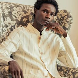 RARE RABBIT Striped Tailored Jacket-51