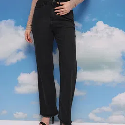 CORSICA Women Straight Fit Mid-Rise Stretchable Jeans-image-66