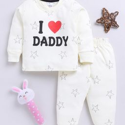 YK X Tinyo Infant Boys Pure Cotton Typography Printed T-shirt with Joggers-image-89