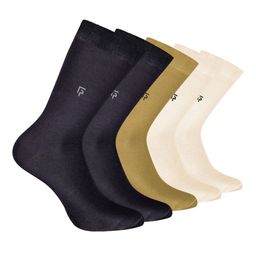 FOOTPRINTS Men Pack Of 5 Solid Calf Length Socks-picture-36