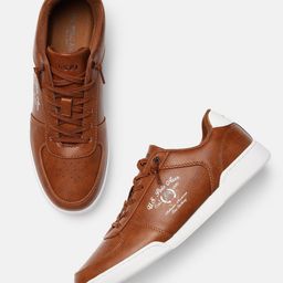 U S Polo Assn Men Tan Brown LIGUORY 2.0 Perforations Sneakers-image-21