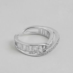 DressBerry Stone Studed Finger Ring-image-9