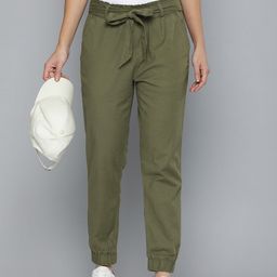 Levis Women Solid High Rise Joggers Trousers-image-39