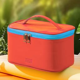 Aura OrangeWater Resistant Makeup Organiser-16