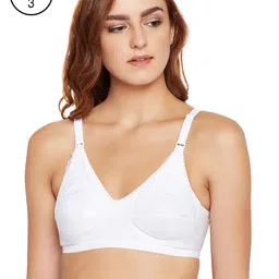 Bodycare Women Pack of 3 White Self Design Maternity Bra 5539W-picture-51