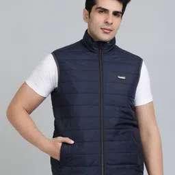 hummel Men Navy Blue Outdoor Bomber Jacket-picture-54