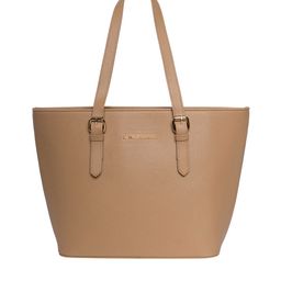 Lino Perros Brown Solid Handheld Bag-image-40
