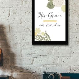 TIED RIBBONS Black & White Inspirational Printed Wall Art-image-56