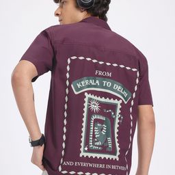 glitchez Street-Worthy Typography Print Relaxed Fit Pure Cotton Shirt-picture-32