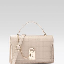 Mast & Harbour Textured Structured Satchel bag-19