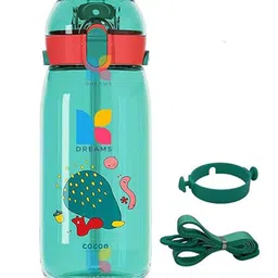YK Green Plastic Printed Water Bottle With Sipper 550ml-image-80