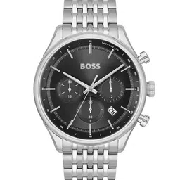 BOSS Gregor Men Round Dial Scratch Resistance Analogue Chronograph Watch-1514082-Black-11
