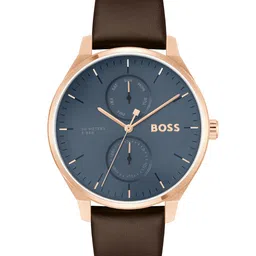 BOSS Men Textured Dial & Leather Straps Analogue Watch 1514103-picture-26
