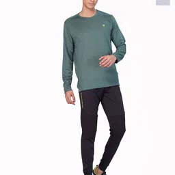 Technosport Men Pack Of 2 Solid Antimicrobial Slim Fit T-shirt-image-51