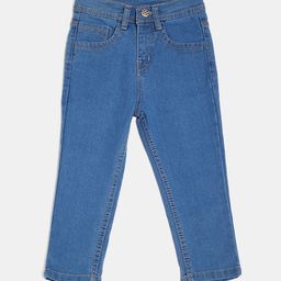 F2M Girls High-Rise Organic Cotton Light Fade Regular Fit Jeans-image-5