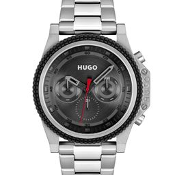HUGO Men Brave Bracelet Style Analogue Chronograph Watch 1530347-Black-41