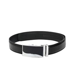 Pacific Gold Men Black Solid Leather Belt-image-27