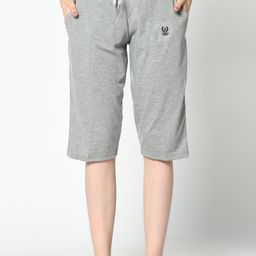 VIMAL JONNEY Women Grey Solid Lounge Shorts-52
