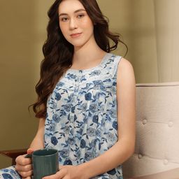 ETC Printed Pure Cotton Nightdress-picture-33
