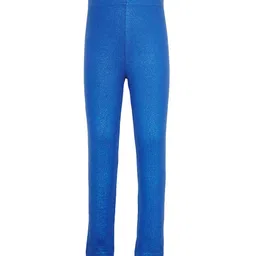 Sera Girls Blue Self-Design Ankle-Length Leggings-image-62