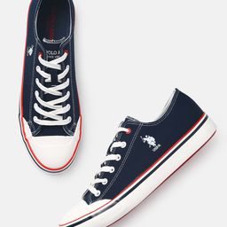 U.S. Polo Assn. Men Contrast Sole Canvas Sneakers-image-87